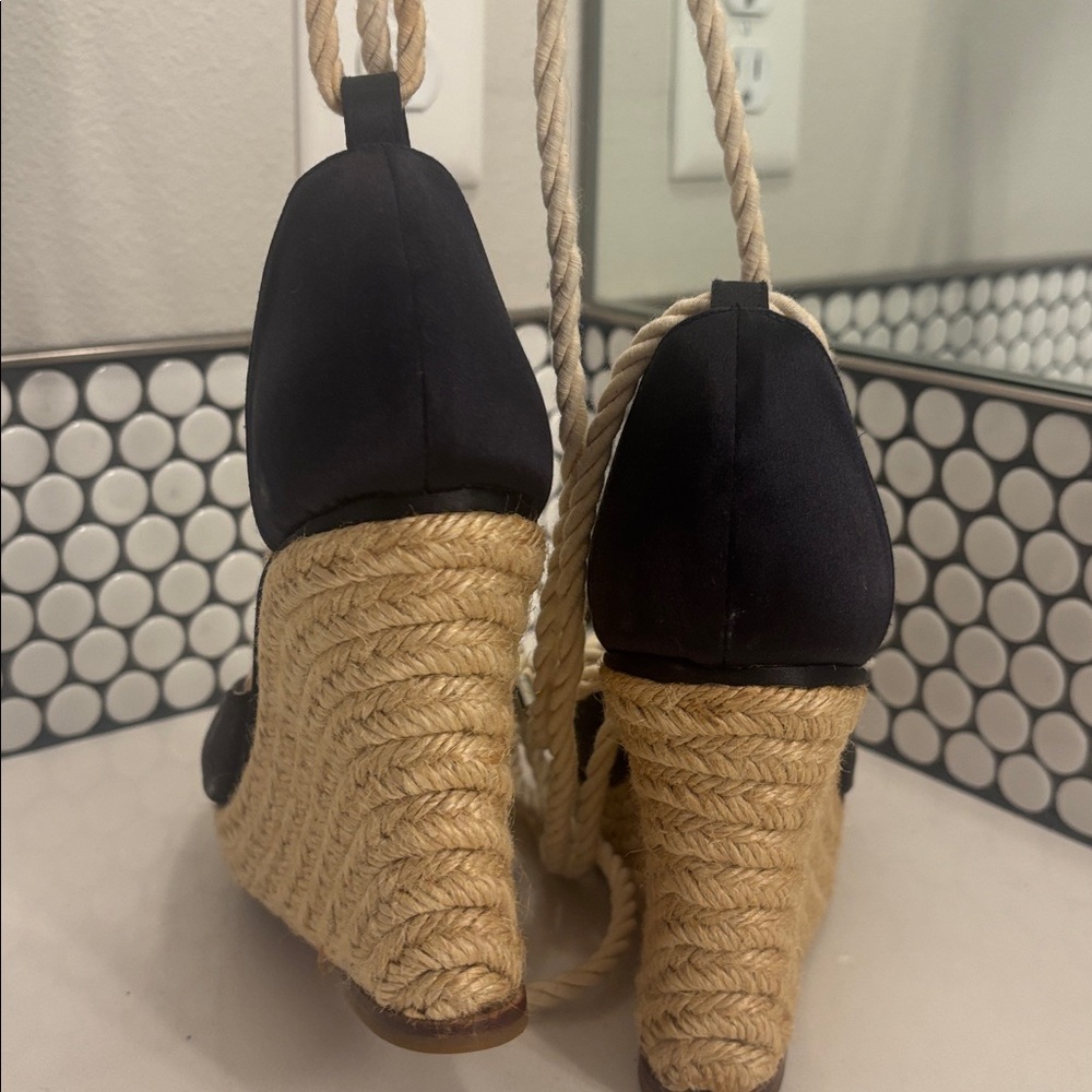 Kate Spade Navy Espadrille Wedges - Picture 4 of 4
